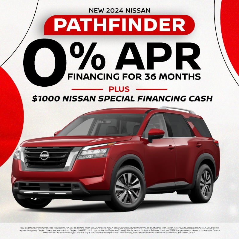 2024 Pathfinder 0% for 36 Months | $1000 Cash